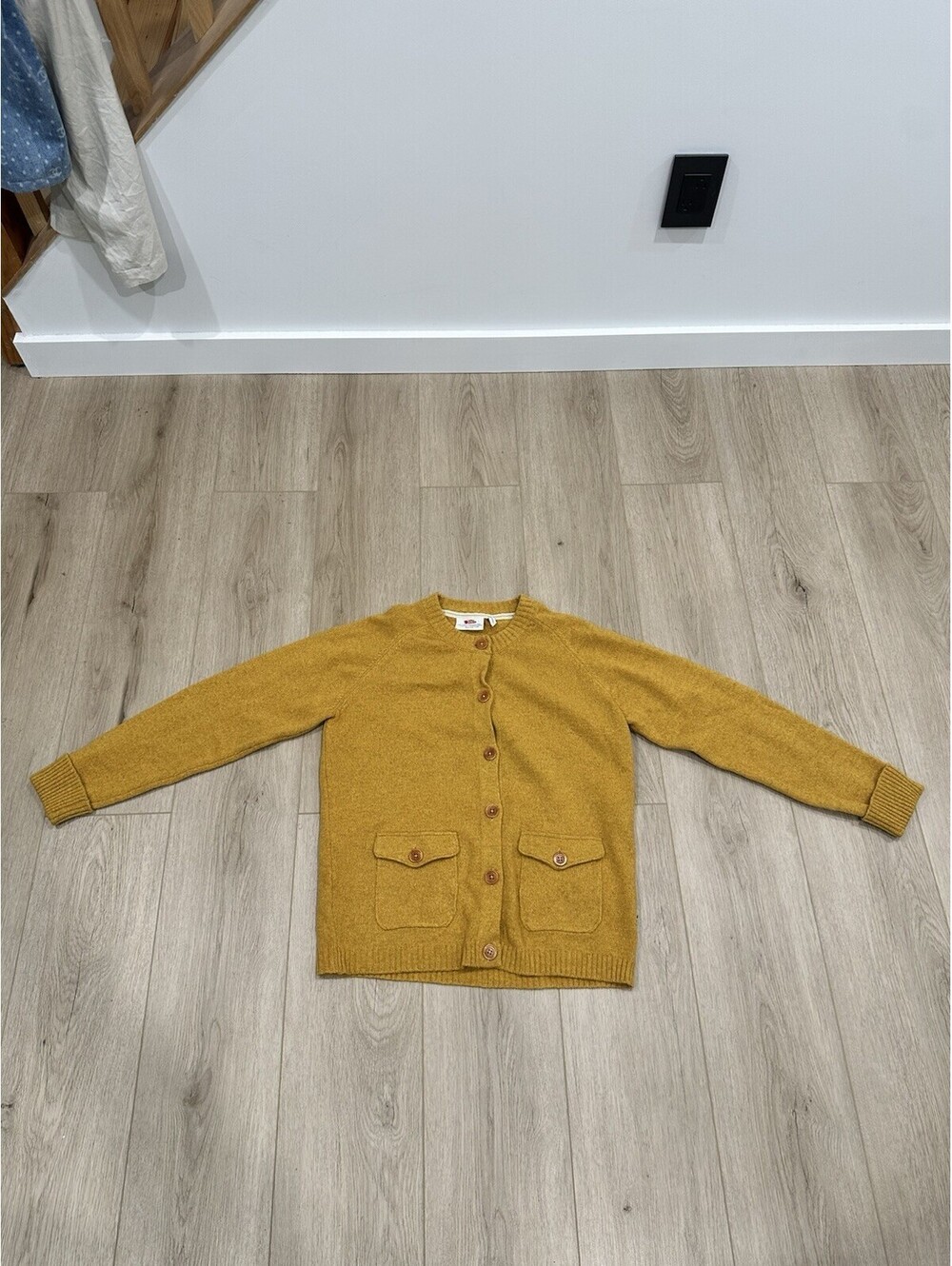 Fjallraven Greenland ReWool Cardigan Woman’s Large Button Front Sweater Italy